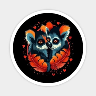 Lemur Valentine Day Magnet